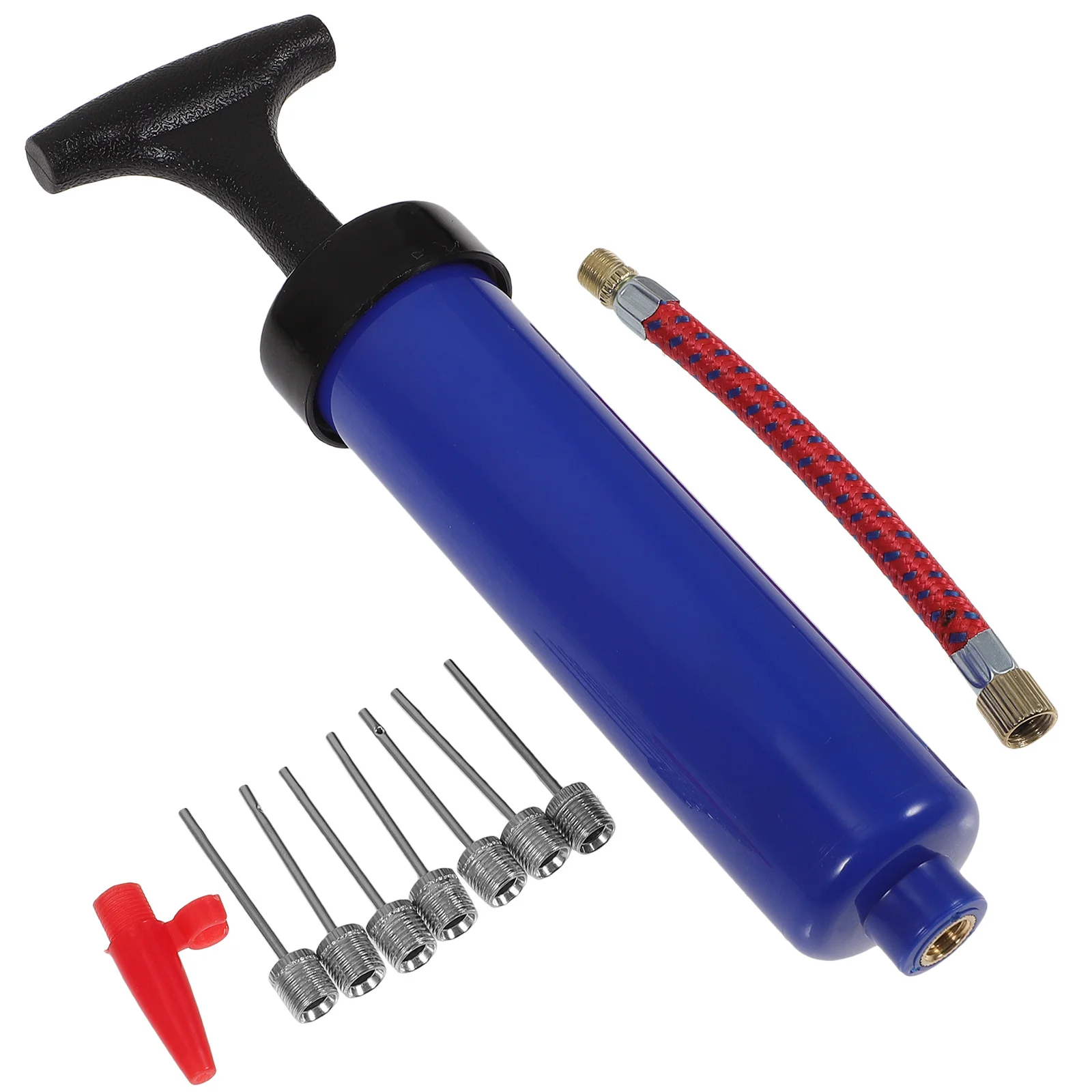 9pcs Gas Tube 1 Tip For Basketball Football Portable Needle Inflator Hand Air Pump Inflator Pump Blue