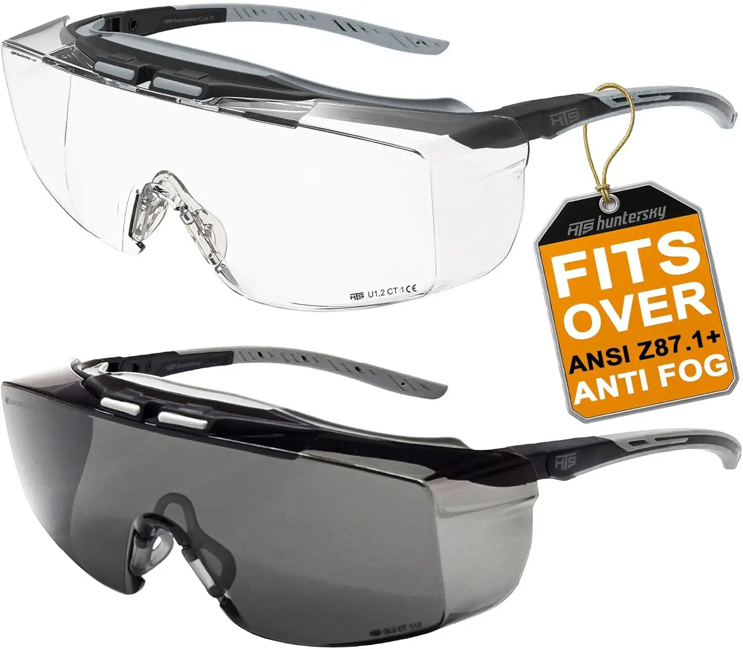 

Anti Fog Lab Safety Glasses Fit Over Eyeglasses Up to 1.88 inch with UV Protection OTG Goggles