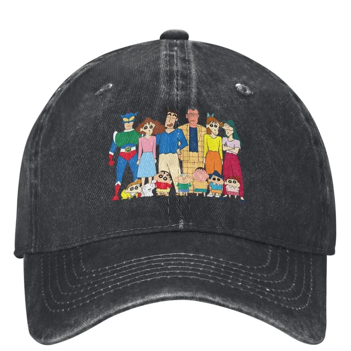 Crayon Shin Nohara Shinnosuke Cartoon Baseball Cap Couple Women Streetwear Sun protection Baseball Caps