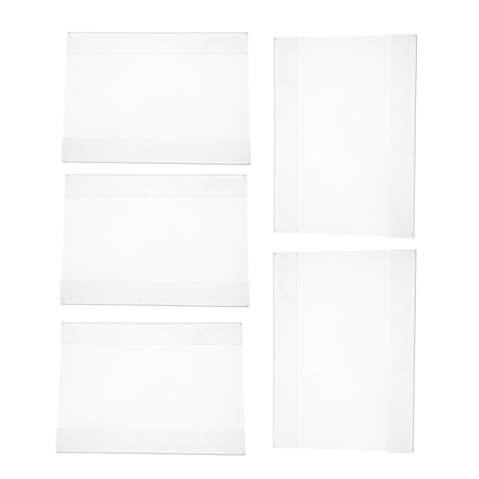 

5 Pcs Acrylic Price Tags Clear Retail Display Holders Shelf Sign Storage Label Supermarkets Shops Tables Shelves Information
