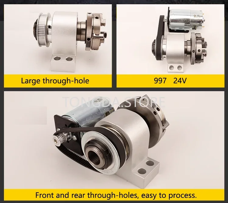 Self-made 50/63/65/80 chuck woodworking lathe, Buddha bead machine, large through-hole