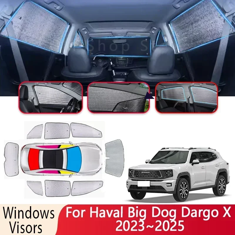 Sun Shade For Haval Big Dog Dargo X 2023~2025 Windshield Sunshade Heat Insulation Auto Parts Sun Protection Visor Accessories