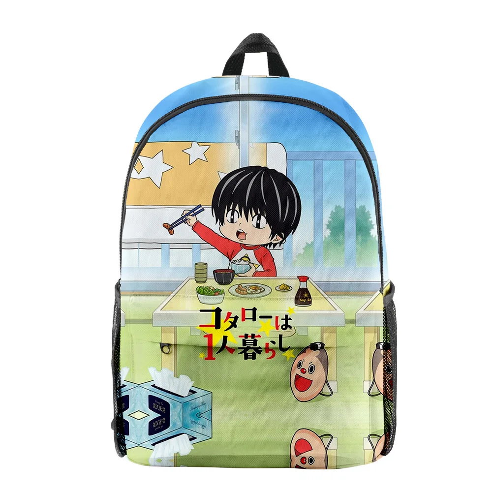 Harajuku New Kotaro Lives Alone Anime pupil Bookbag Notebook Backpacks 3D Print Oxford Waterproof Boys/Girls Travel Backpacks