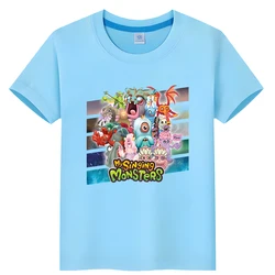 Meine singenden Monster Kinder süßes T-Shirt für Kinder Junge 10 Jahre 100% Baumwolle Kurzarm Tops Jungen Mädchen Kleidung y2k Anime T-Shirt