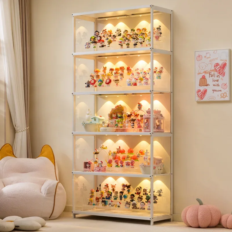 

Portable Multi-functional Household Figure Display Stand Dustproof Transparent Cabinet Toy Model Blind Box Display Case