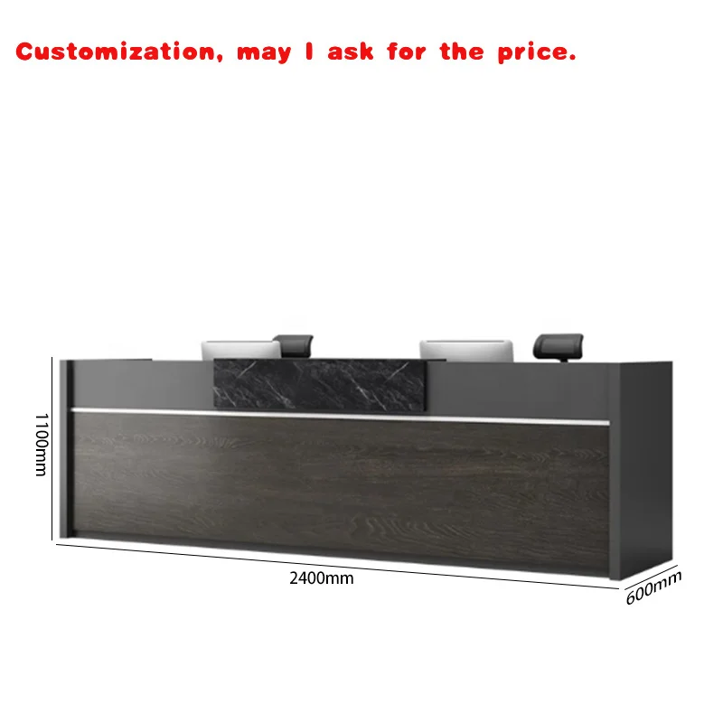

custom.High-quality and Good-looking Company Front Desk Reception Desks Commercial Use, Hotels and Other Places.