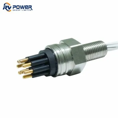Micro Series MCBH8M Male Bulkhead Connector with 8 Pins Underwater Connector