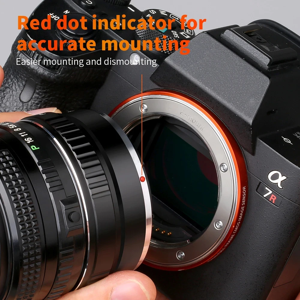 K&F Concept Lens Mount Adapter for Pentax PK K Mount Lens to Sony NEX E-Mount Camera NEX-3 NEX-3C NEX-3N NEX-5 NEX-5C NEX-5N