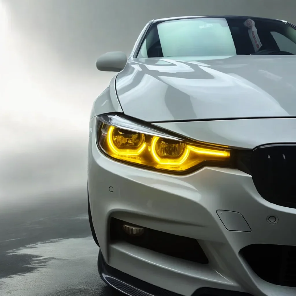 For BMW 3 series 2017-2019 F30 316 320 328 330 335 Dual-Color DRL Module yellow and white LED panel daytime running light