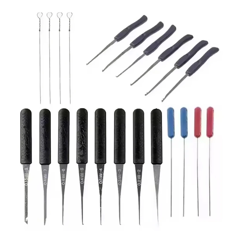 

22PCS Locksmith Extractor Tools Kit Broken Key Remove Tool Set with Tension Wrench Tools for Family Home Life Helper