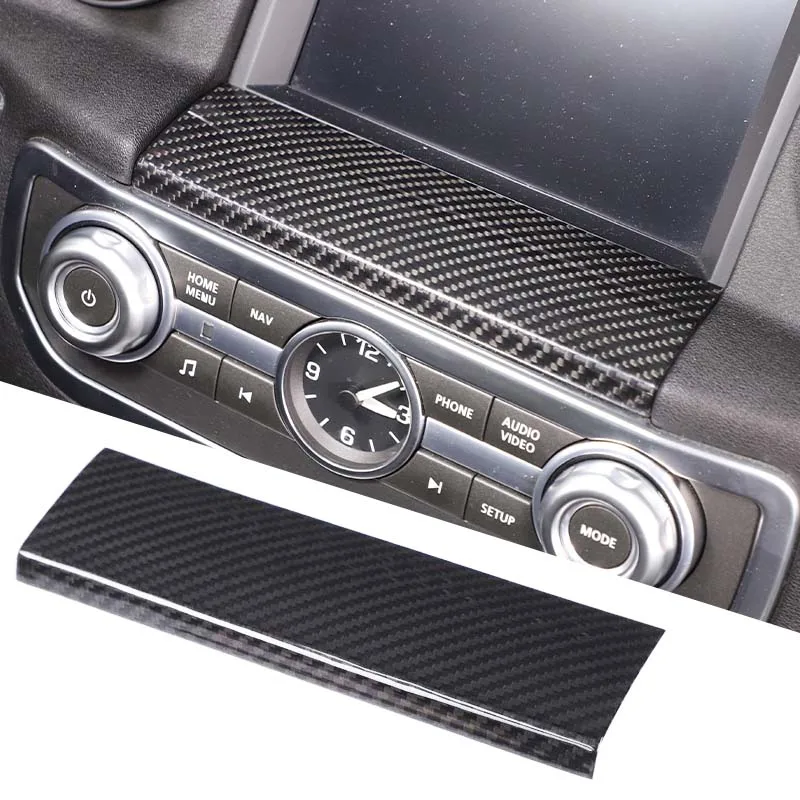 

Для Land Rover Discovery 4, навигационная накладка на руль, украшение под рулевое колесо, настоящее углеродное волокно, 1 шт., 2010-2016