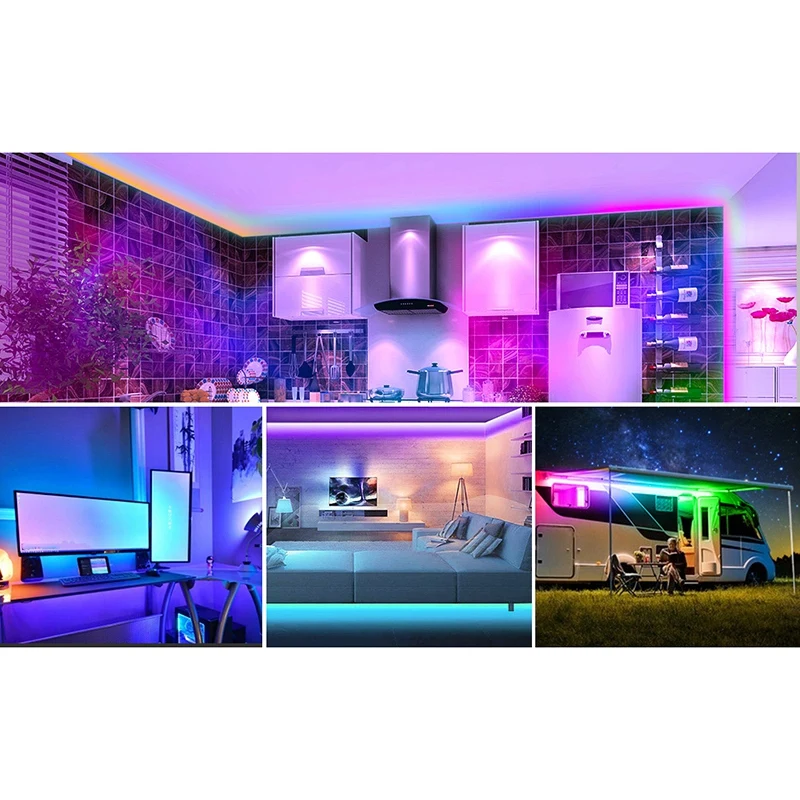 Contrôleur de musique avec sortie de signal 8 CH, bande lumineuse LED, micro intégré, IOS, Android, application Bluetooth, éventuelles 608E, WS2812B, WS2811, WS2815