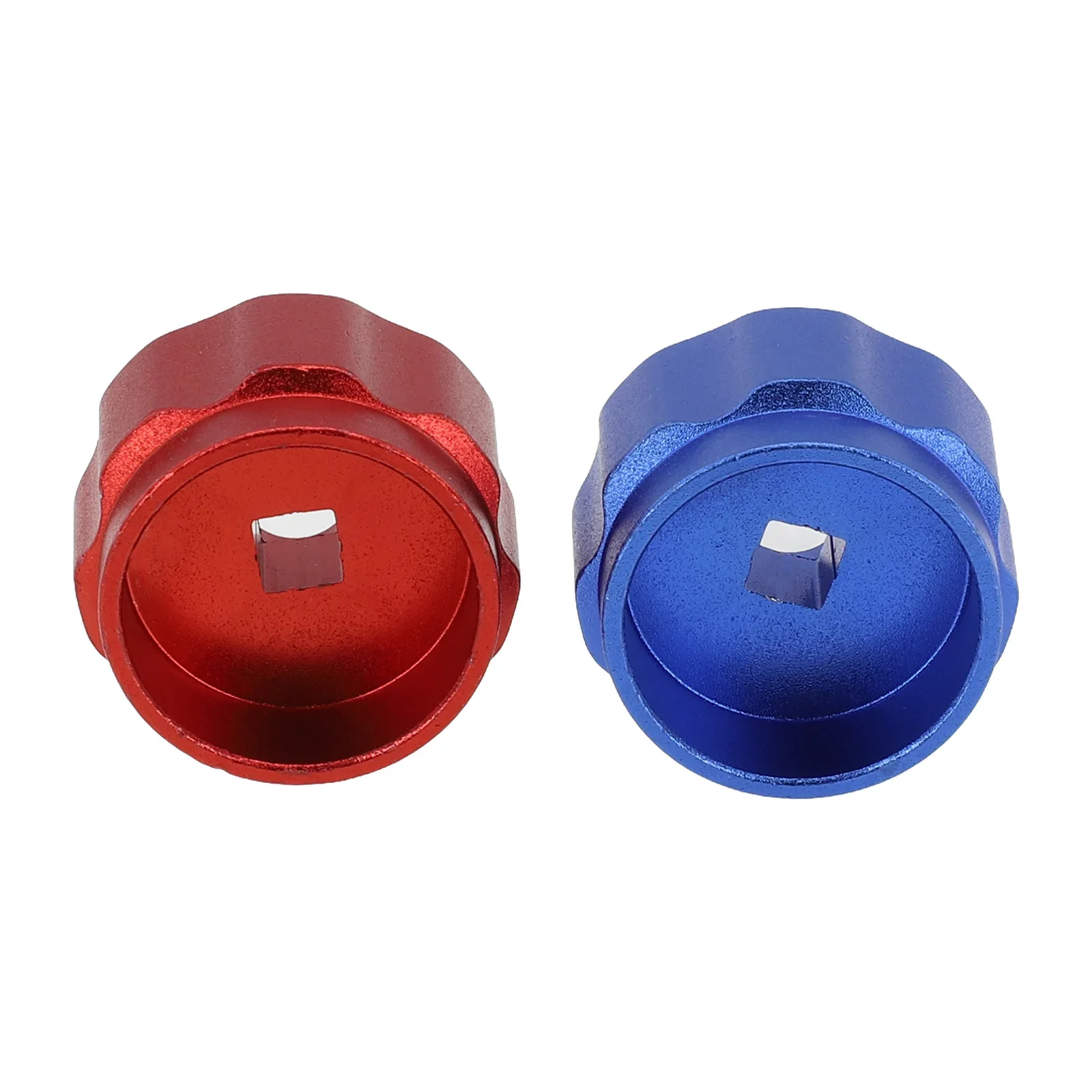 Condicionado Manutenção Essencial Liga de Alumínio Punho de Roda Redonda Manifold Gauges Knob Vermelho e Azul ar