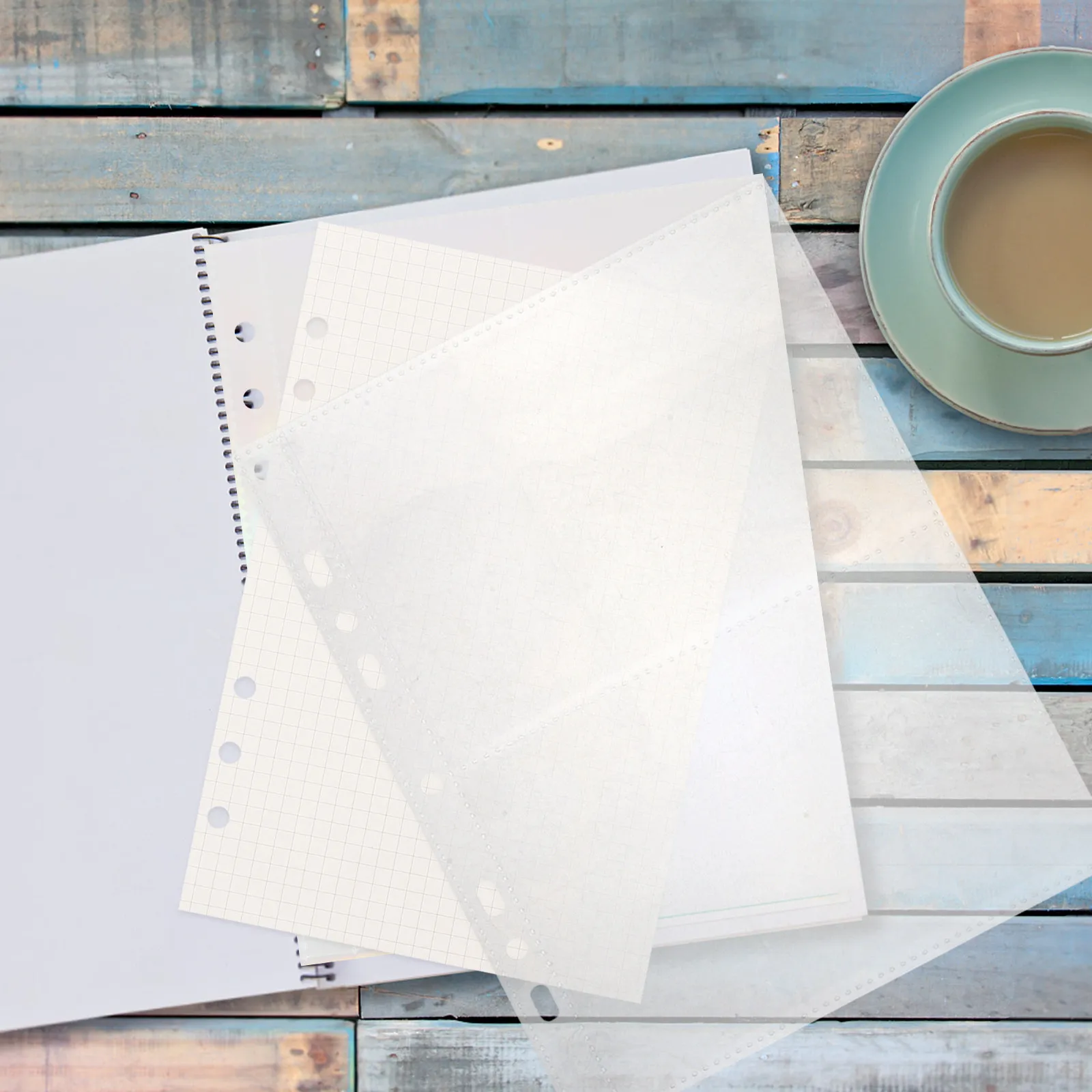 

80 прозрачных вкладышей формата А5 для папок-скоросшивателей, 7-дырочные прозрачные пластиковые карманы для офиса, школы, рукоделия, документов, фотоальбомов