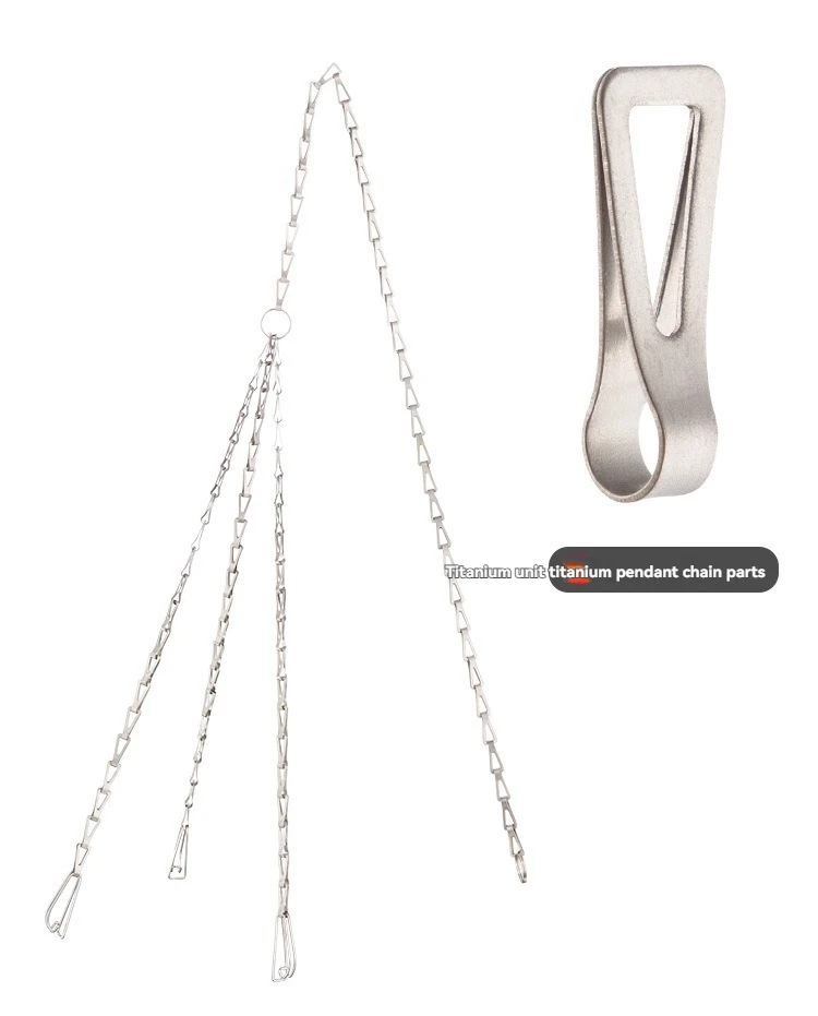 

Multi purpose titanium chain, pure titanium chain hanging and pulling can be used with titanium pot hanging and outdoor equipmen