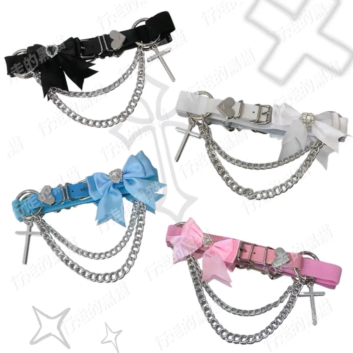 

Косплей горничная девушка розовое кружевное кожаное кольцо на ногу готический бант на бедро кольцо подвязки аксессуары Лолиты