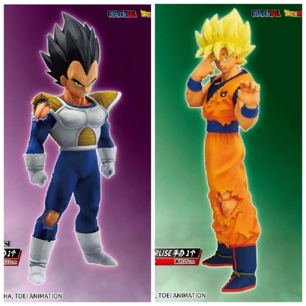 

Bandai Dragon Ball Ichiban Kuji MASTERLISE Super Saiyan Son Goku & Vegeta Anime Action Figures - Collectible Model Toys Gift
