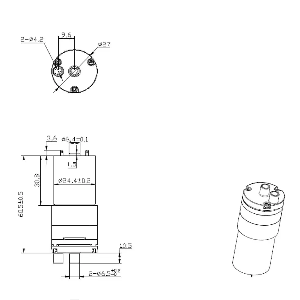 Micro 370 Water Pump Motor High Pressure Diaphragm Suction Pump for DC 12V Tank Model Experiment Projects