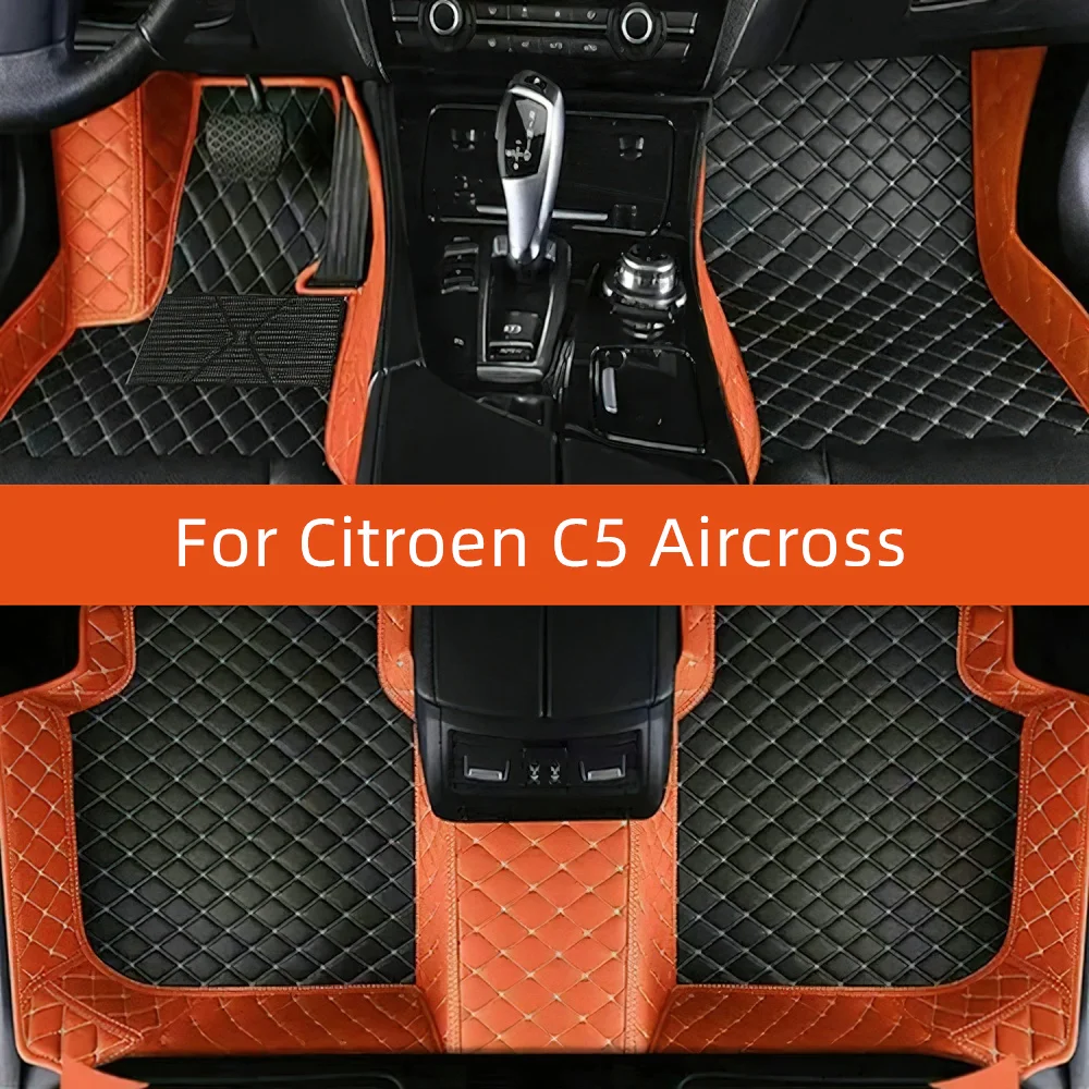 

Custom Leather Car Floor Mat For Citroen C5 Aircross 2020 2021 2022 2023 2024 2025 2026 2027 Car Mat Interior Accessories