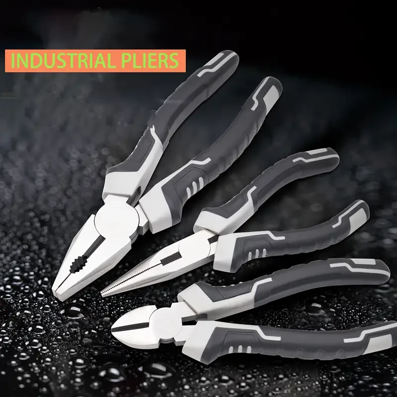 Industrial Grade 6/8 Inch Wire Pliers Sharp Large Opening Stripping Pliers Multifunctional Hardware Manual Tools