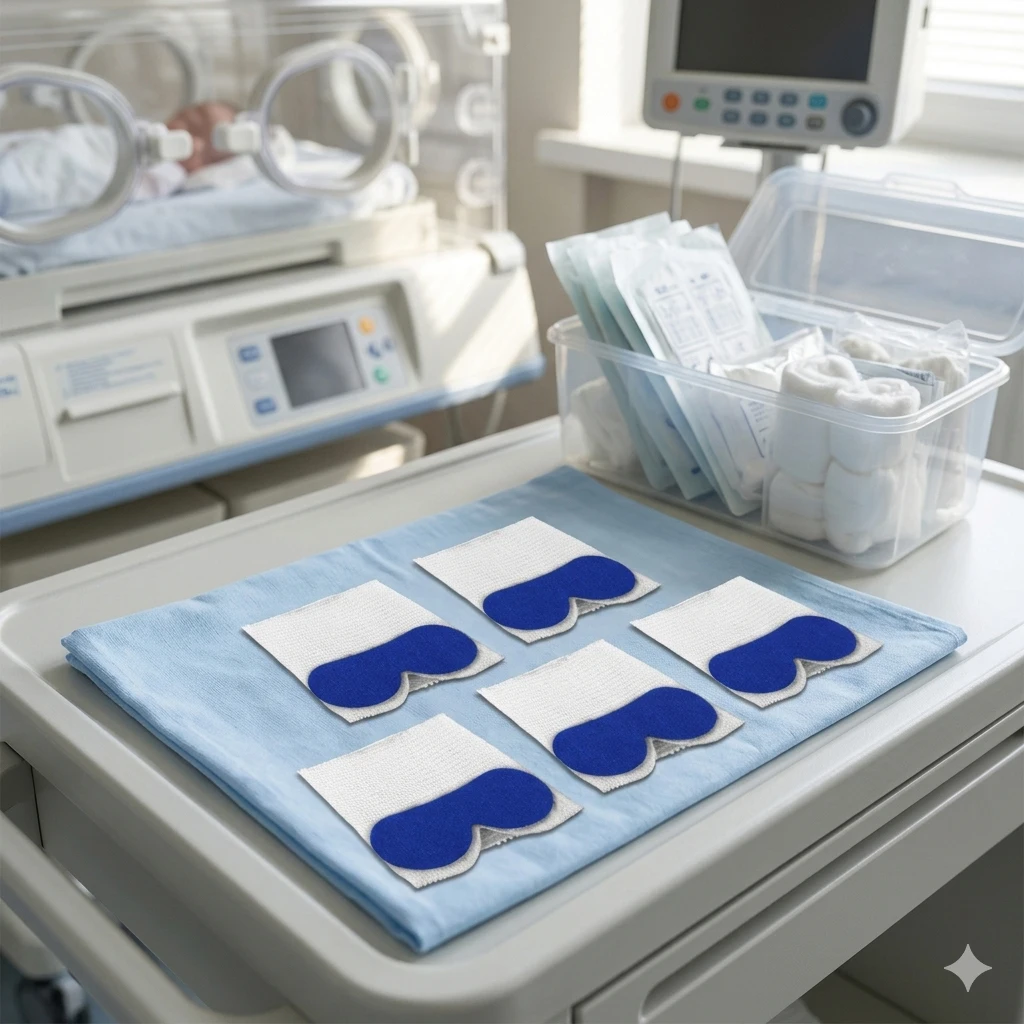 Newborn Phototherapy Protective Eye Mask Baby Anti-Blue Light Sunproof Eye Cover Phototherapy Blue Light Baby Shading Blindfold
