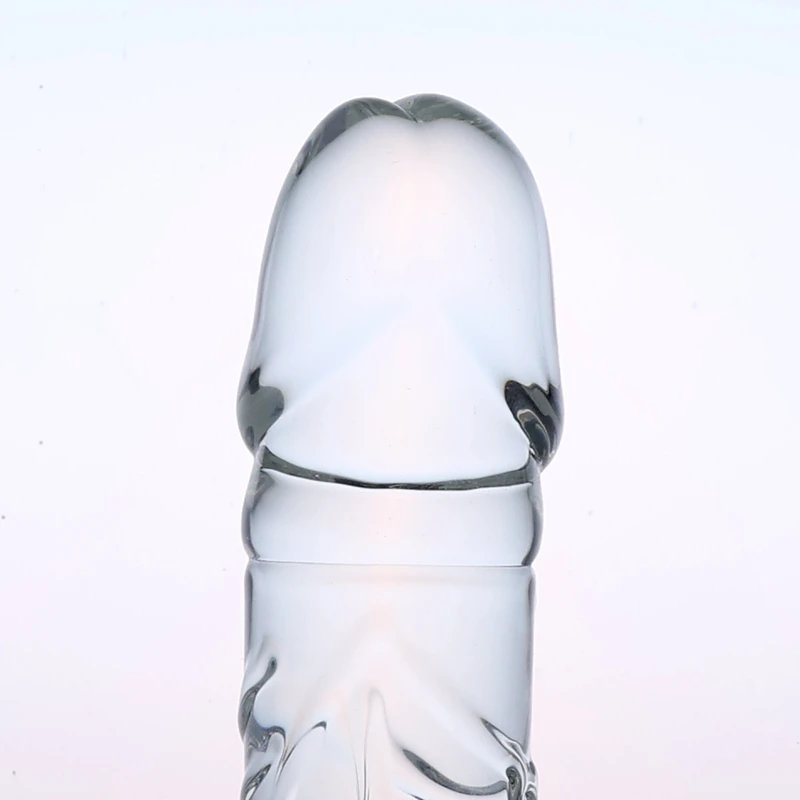 Retail High Quality Top 1 Vivid Transparent Clear Glass Dildo Sex Toy/Glass Penis Sex Toy/Sex Toy Supplier in China