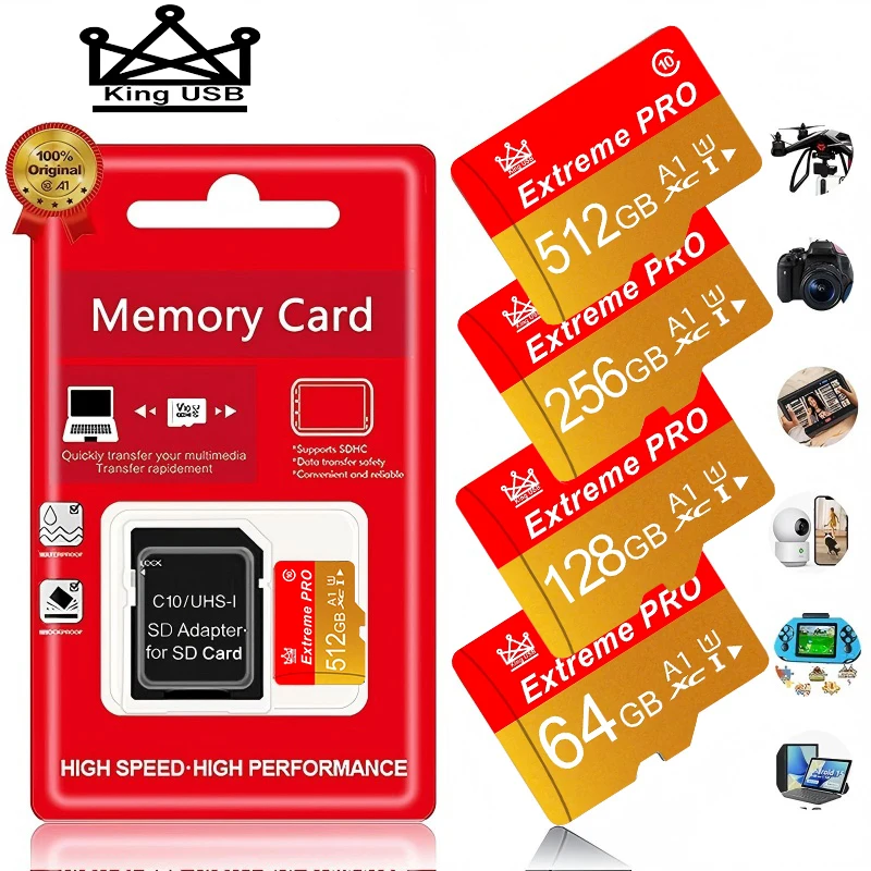 Smartphone Original Class Flash Mini Sd Card Mini Class 10 32/64/128/256/512gb Fast Premium High Speed Durable U3 High Quality