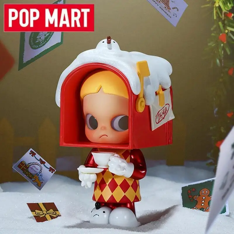 البوب مارت Zsiga الشتاء من الهدايا سلسلة صندوق أعمى أنيمي عمل الشكل مفاجأة صندوق غامض نموذج سطح المكتب الديكور ديكور المنزل