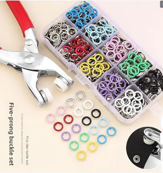 

Монтажный комплект с пряжкой с пятью когтями, кнопка без шитья, ручной пресс, плоскогубцы, инструмент для защелки, кнопка для родителей и детей, новая многофункциональная