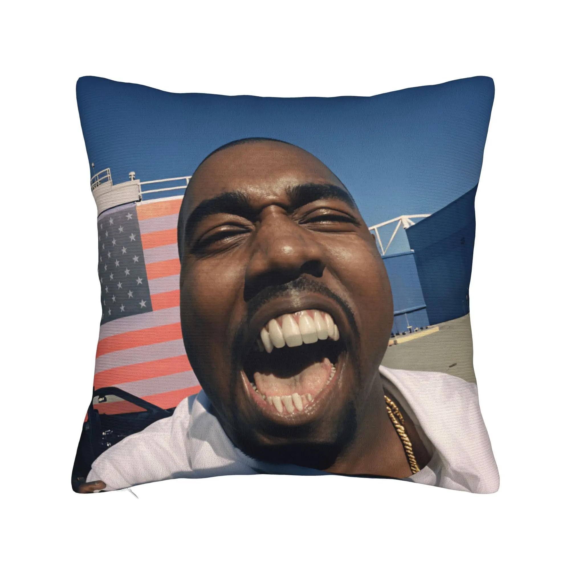 Pillow Cover Kanye West Meme  Fashion Pillow Case For Living Room Chair Pillowcases