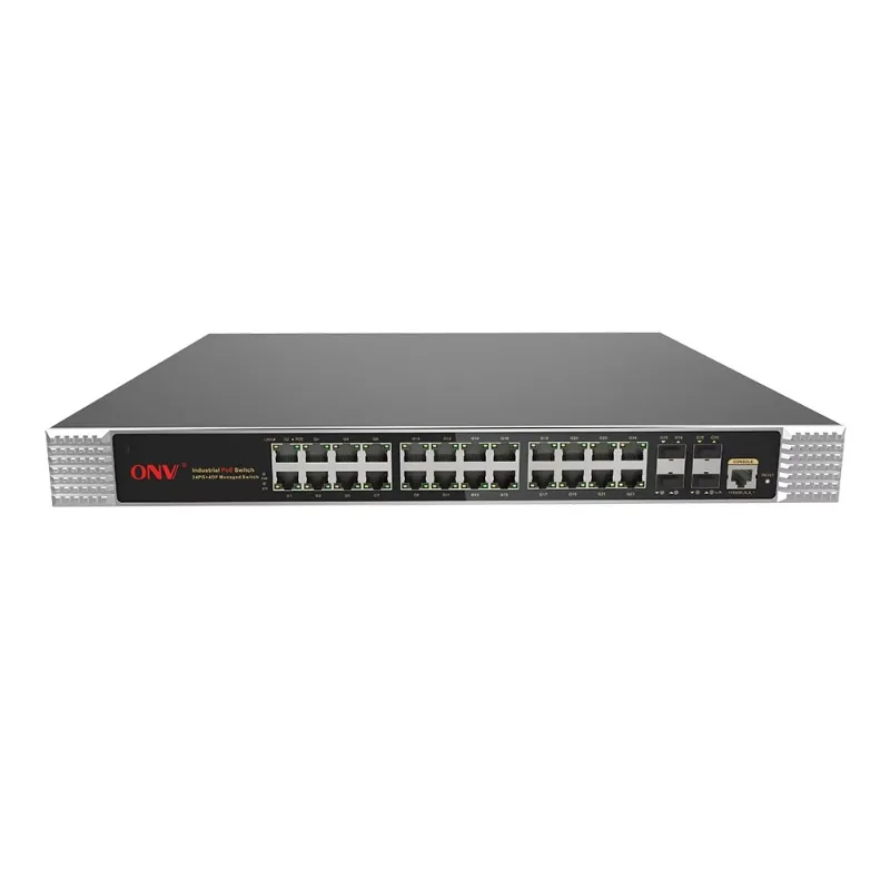 Manufacture 28-port Gigabit Managed Industrial PoE Switch Support PoE+ With Watchdog IPS33028PFM-at