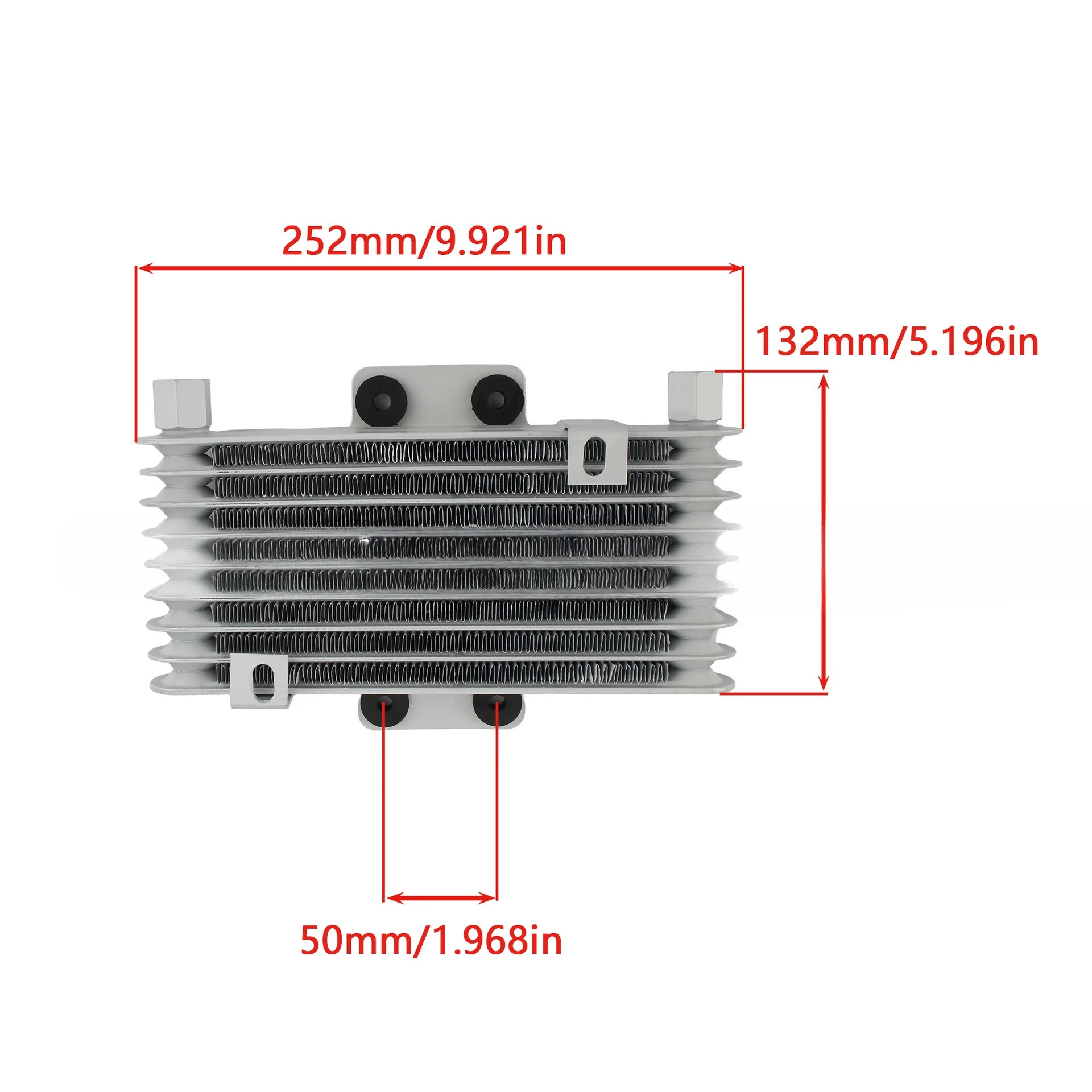 Universal Motorcycle Oil Cooler Aluminum Engine Oil Cooling Radiator Modified Accessory for 125CC-250CC ATV Dirt Bike Motorbike