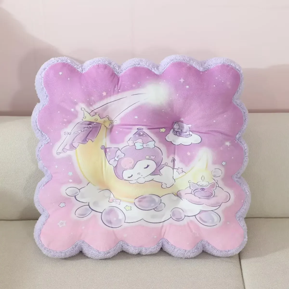 Cartoon Printed Seat Cushion Kuromi My Melody Sitting Cushion Back Cushion Chair Kawaii Anime Thickened Cushion Home Decor Girl