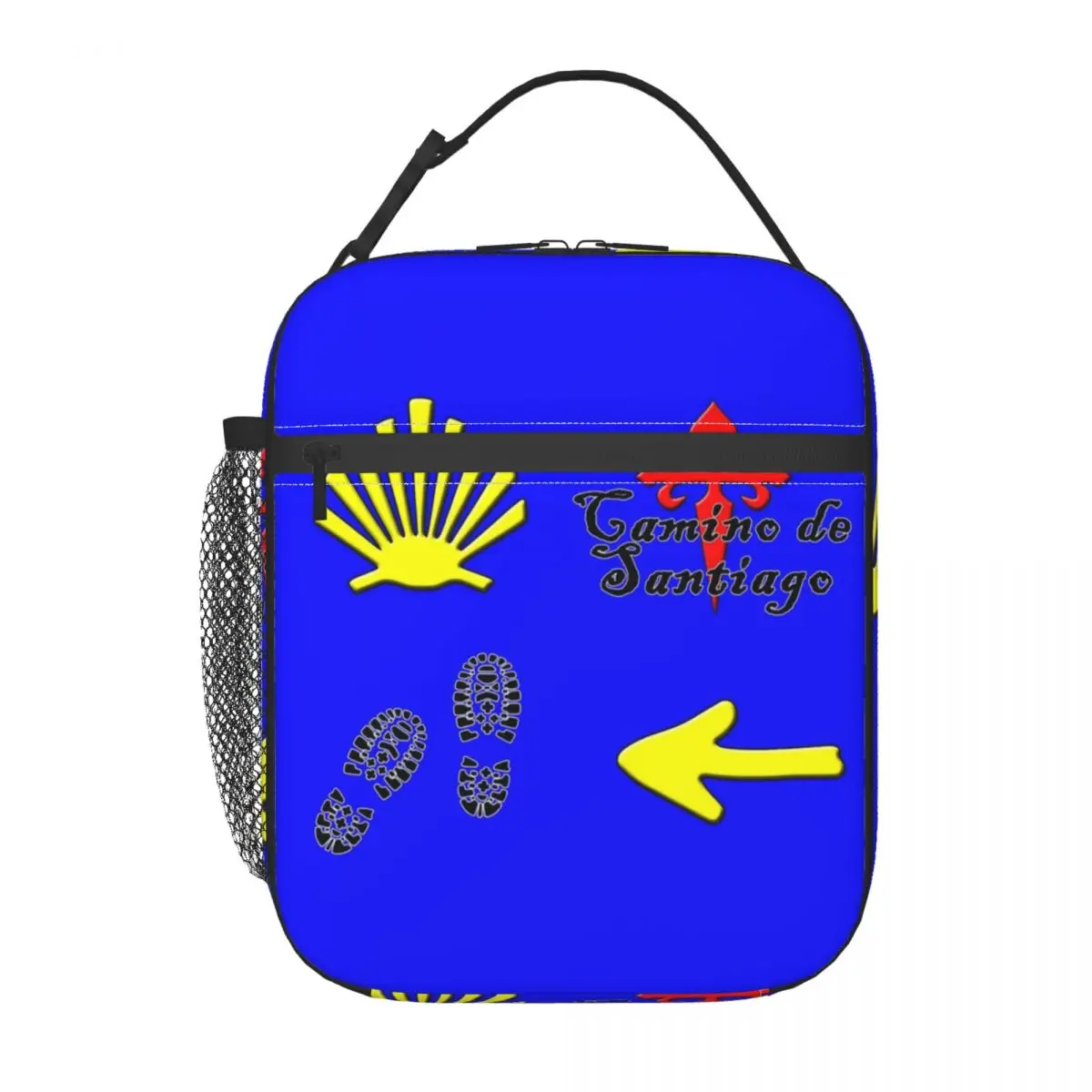 Spain Buen Camino De Santiago Insulated Lunch Bag Women Portable Scallop Shell Cooler Thermal Lunch Tote Kids School Children