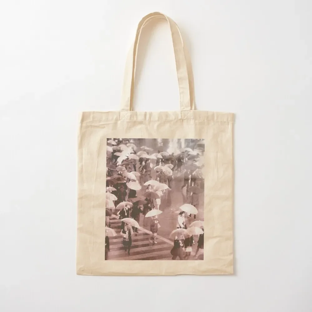Rainy day in Shibuya Tote Bag shopping bags foldable hand bag ladies Women's shopping bag great