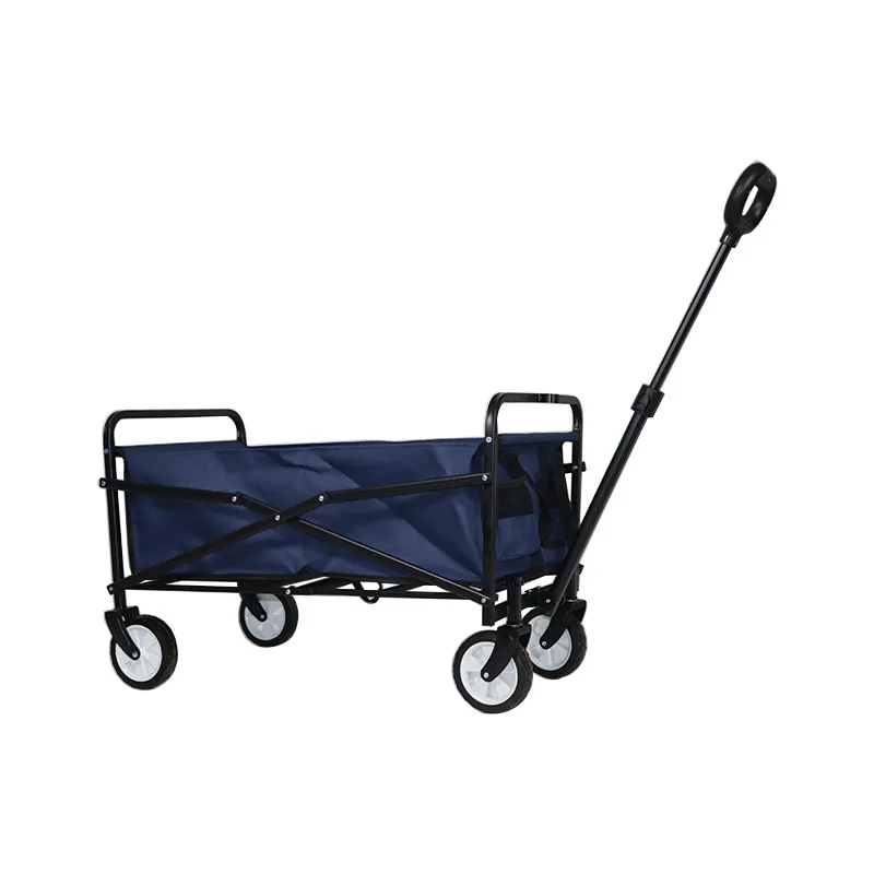 

Outdoor Hike Garden Park Wagon Beach Cart Foldable Wagon Cart Trolley Garden Trail Collapsible Folding Utility Cart Wagon