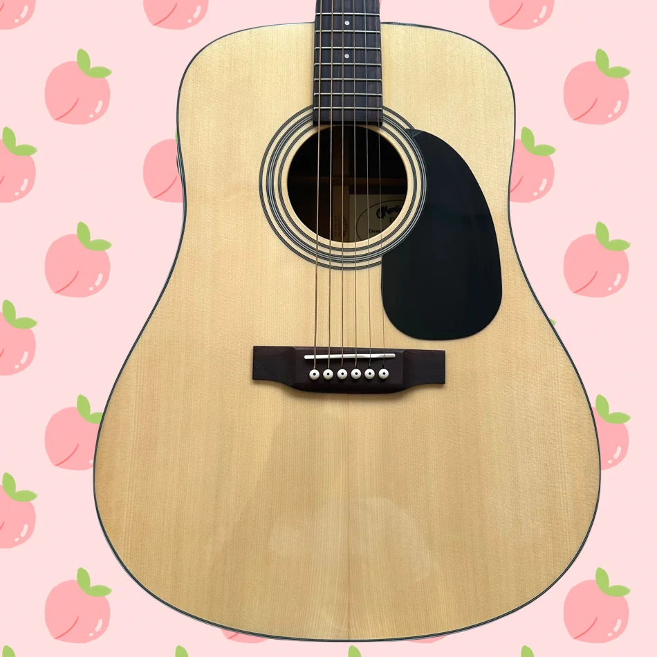 

Made In China, 41 Inch Acoustic Guitar With Pickup, Folk Guitar, Rosewood Ringerboard, Natural Color, Free Shipping