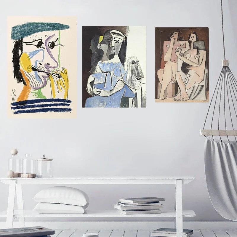 Abstract Vintage Famous Painter Canvas Painting Picasso Poster Art Prints Abstract Modern Gallery Wall Pictures Home Decor Gift