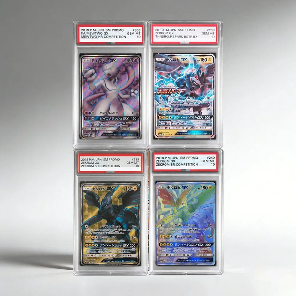 

DIY Anime PTCG Rating Card MEWTWO ZEKROM GEM MT JPN Label Card 10Points Rating Card Game Card High Quality Replica Card Gift Toy