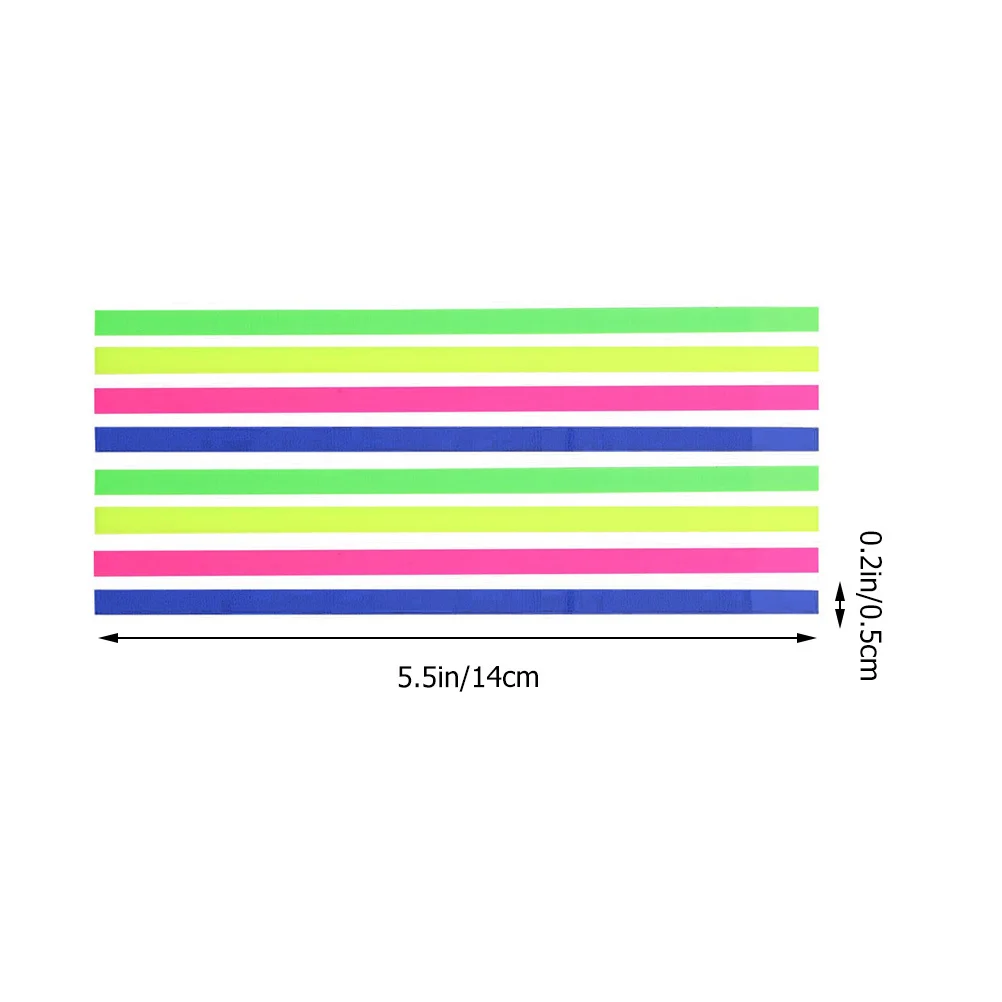 6 مجموعات من شرائط التسليط الضوئية الشفافة، شريط تمييز لاصق، علامات تبويب صفحة لاصقة، لوازم توضيحية للكتاب قابلة للإزالة، استخدام المكتب والمدرسة