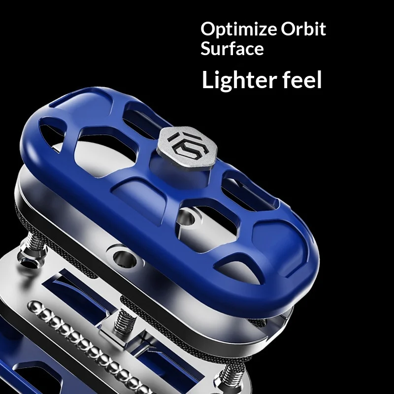 Mech Egg 2.0 Metal Fidget Slider Dense Track Hollow Out Finger Push Slider EDC Fidget Toy Adult Stress Relief Decompression Toy