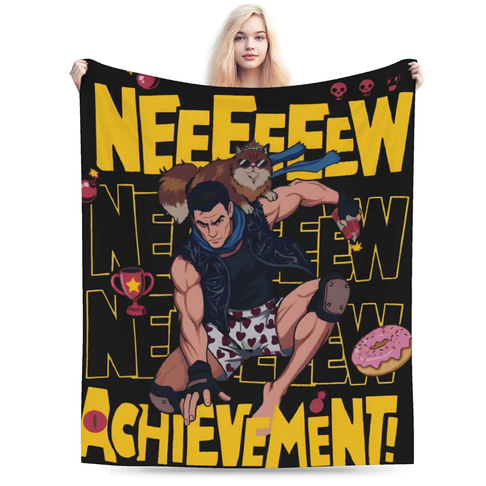 Dungeon Crawler Carl Game  Blanket Warm Cozy Fluffy  Throw Blankets for Bed 50x60 Inch Multiple Sizes Bedding Throws