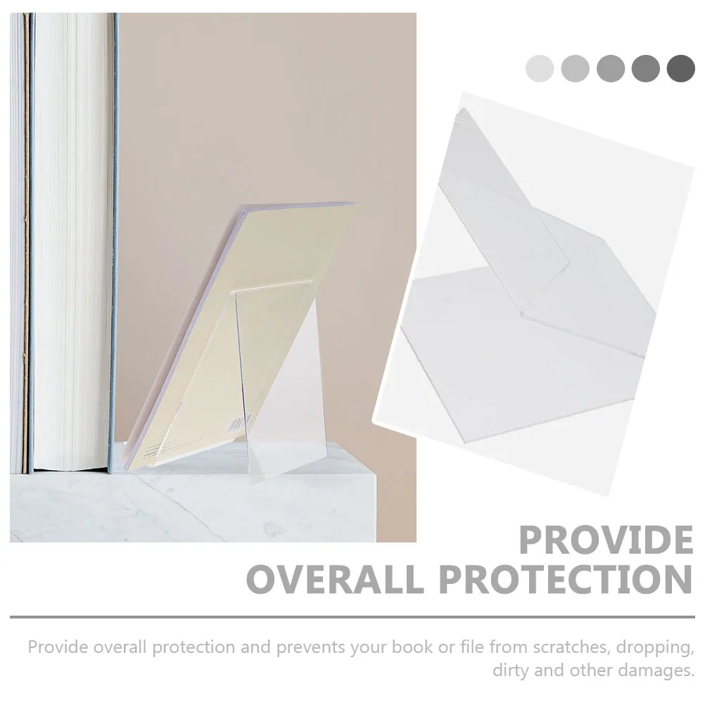 6pcs Acrylic Display Rack Book File Holder Scratch Resistant Desk Accessory Office School Supplies Versatile St Desktop ganizer