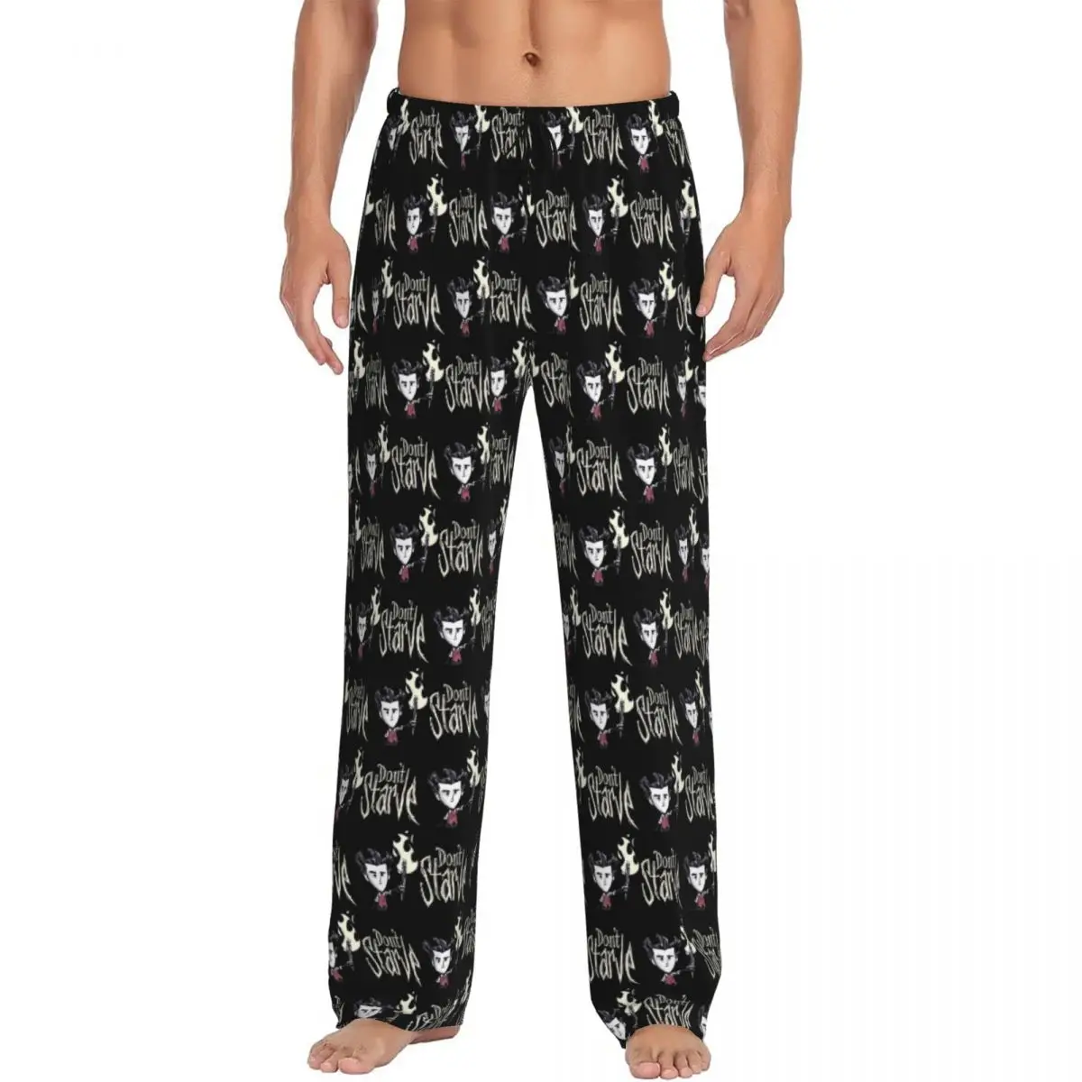 

Custom Don T Starve Together Pajama Pants Men Sleepwear Sleep Lounge Bottoms with Pockets