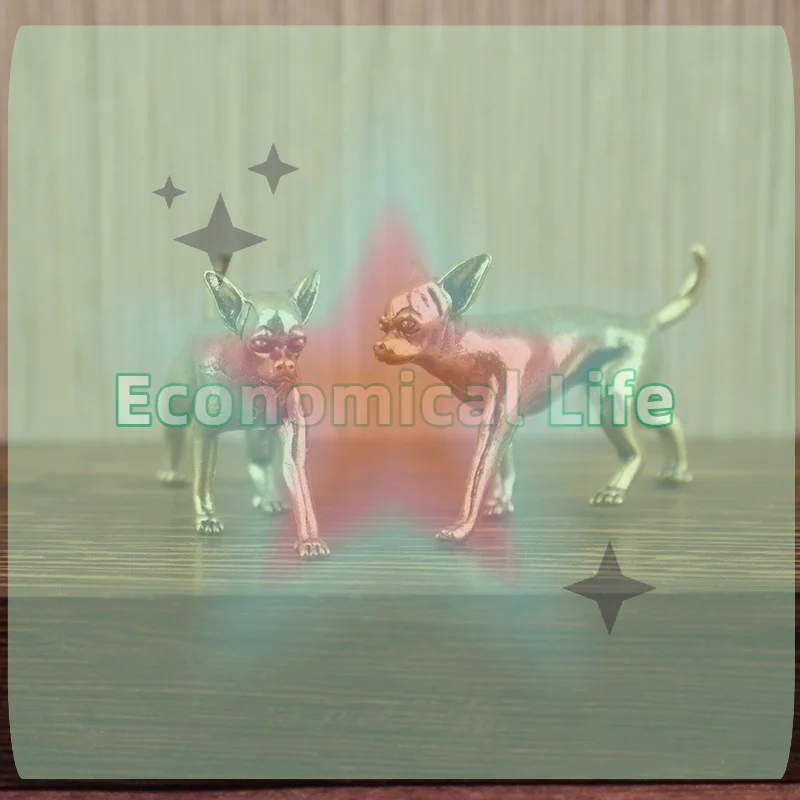 Animal Brass Table Decoration Ornaments Hairless Dog Puppy Entrance Coffee Decoration Hairless Dog Animal Desktop Ornaments