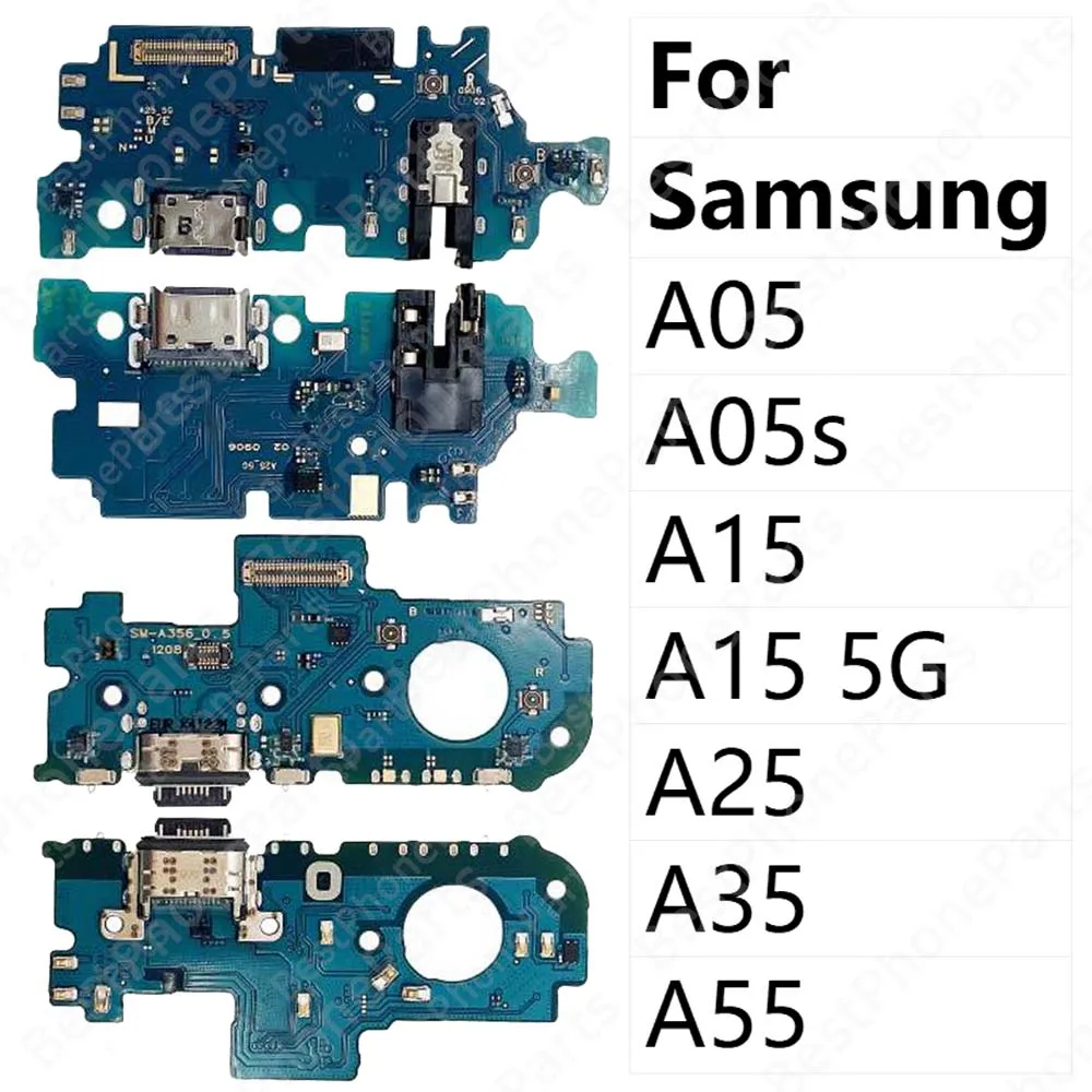 Charge Board Usb Connector For Samsung Galaxy A05 A05s A15 A25 A35 A55 5G Charging Port Plate Ribbon Socket Mobile Phone Flex