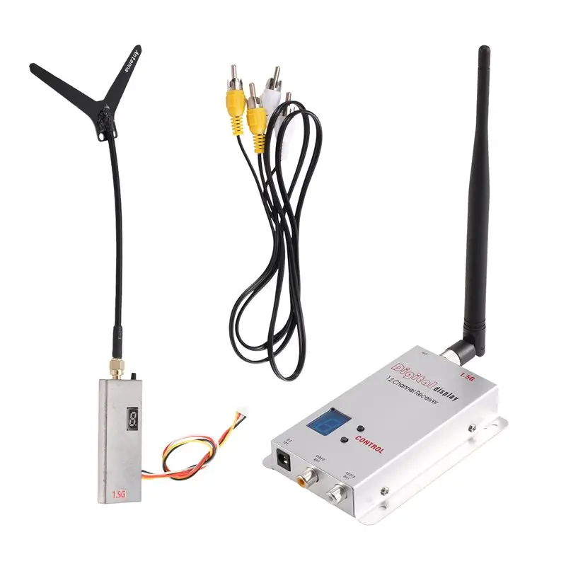 [Todaybuy】 1.5G 2W FPV VTX+1.5G VRX Kit 12CH 2000Mw For FPV RC Drone