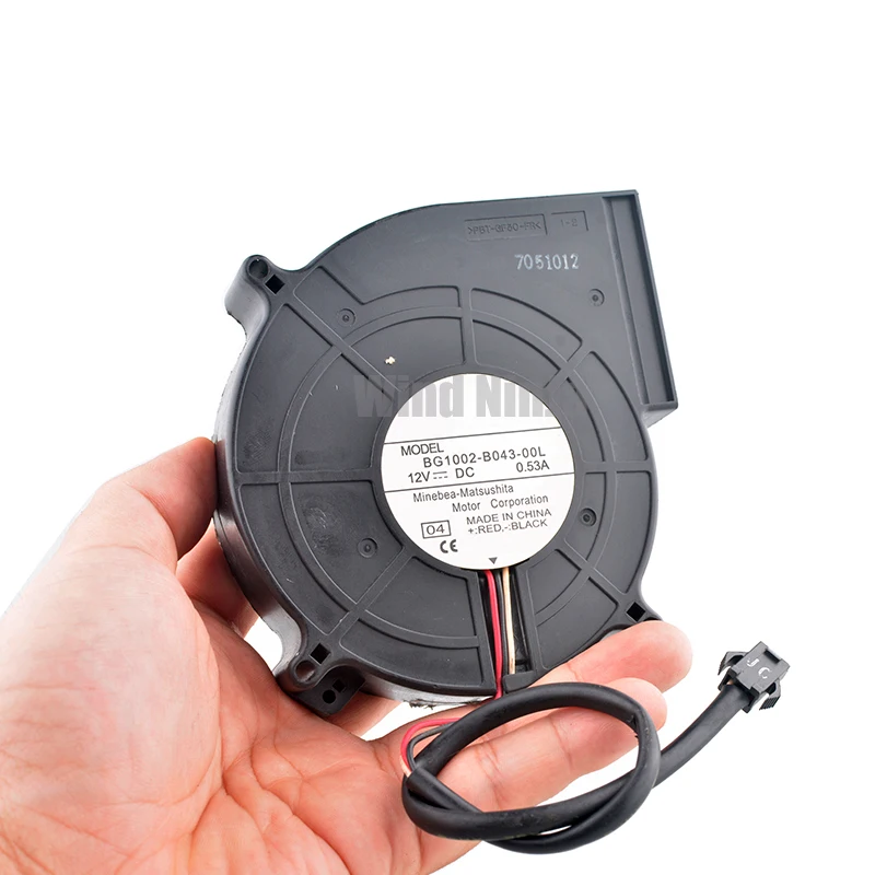 BG1002-B043-00L 3-Pin مزدوج كروي التوربينات منفاخ مروحة التبريد DC12V 0.53A لأجهزة الطابعة ملحقات الكمبيوتر