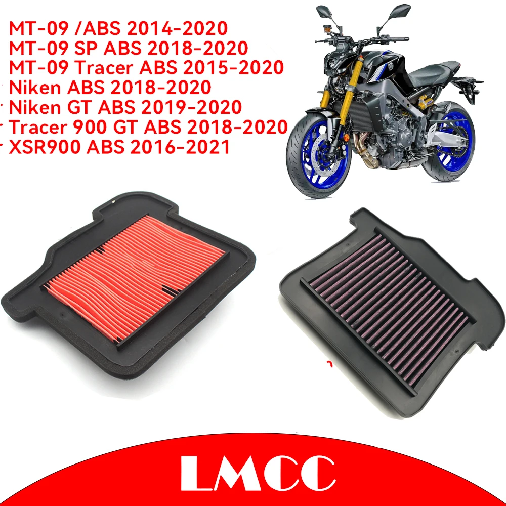 Nettoyeur de filtre à Air pour moteur de moto, élément de filtre d'admission d'air 900cc pour Yamaha MT-09 MT09 SP Tracer 900 Niken GT XSR900