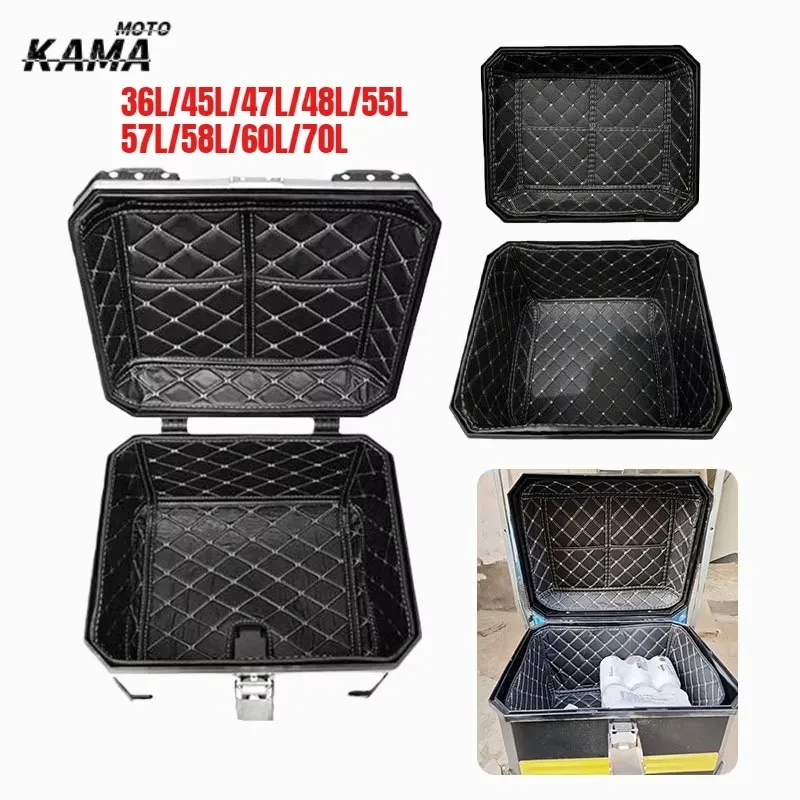 36L/45L/55L/57L/58L/70L Universal Motorcycle Trunk Liner Square Box Electric Vehicle Tailbox Detachable Cushion Inner Liner